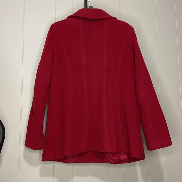 Red Pea Coat - Picture 3 of 3